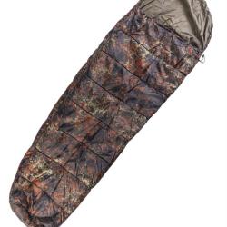 Sac de couchage Mil-Tec Commando &Eacute;t&eacute; format momie polyester - Flecktarn / Zip &agrave; droite