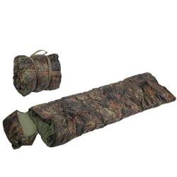 Sac de couchage Mil-Tec Pilot 185 x 75 cm doublure coton - Flecktarn