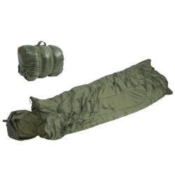 Sac de couchage Mil-Tec Pilot 185 x 75 cm doublure coton - Vert olive