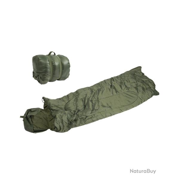 Sac de couchage Mil-Tec Pilot 185 x 75 cm doublure coton - Vert olive