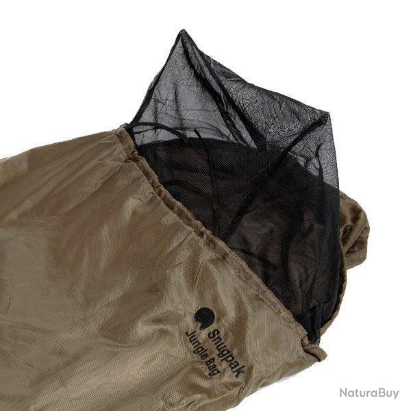 Sac de couchage Snugpak Jungle Bag moustiquaire int�gr�e - Coyote / Zip � gauche