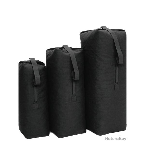 Sac de voyage marin Mil-Tec type US en coton 105 x 30 x 30 cm - Noir