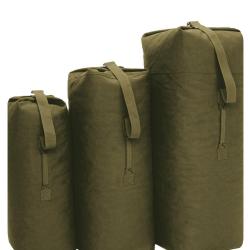 Sac marin type US Mil-Tec en coton 105 x 30 x 30 cm 95 litres - Vert olive