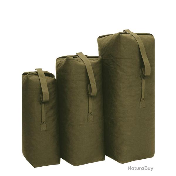 Sac marin type US Mil-Tec en coton 170 litres 125 x 37 x 37 cm - Vert olive