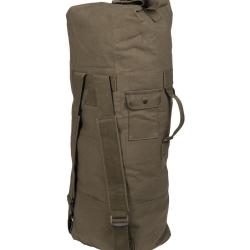 Sac marin type US Mil-Tec en coton 75 litres 100 &times; 50 cm - Vert olive