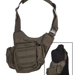 Sacoche bandouli&egrave;re Mil-Tec Sling Bag multifonction - Vert olive