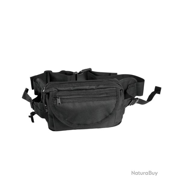 Sacoche de ceinture Mil-Tec en polyester 23 x 15 x 8 cm - Noir
