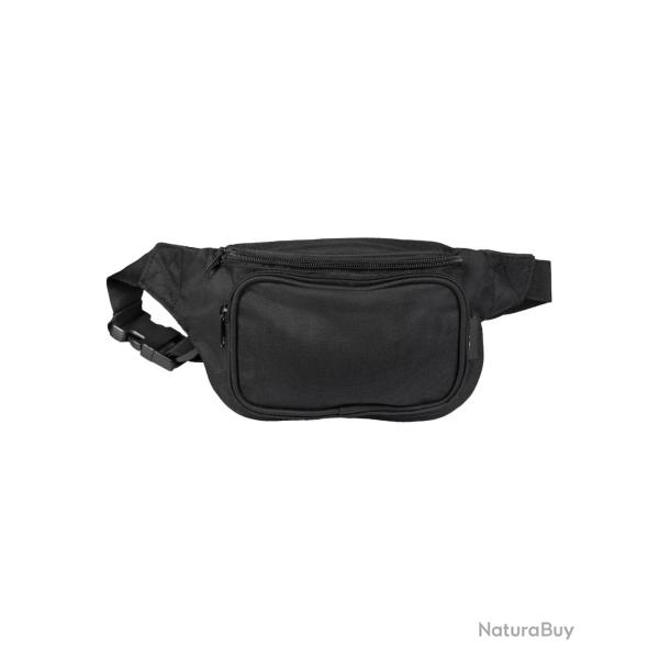 Sacoche de ceinture Mil-Tec en polyester enduit PVC � trois poches - Noir