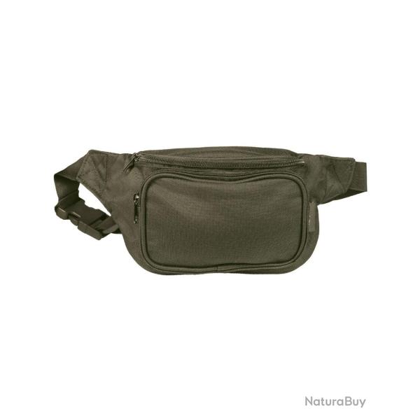 Sacoche de ceinture Mil-Tec en polyester enduit PVC � trois poches - Vert olive