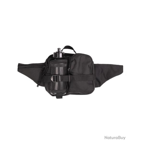 Sacoche de ceinture Mil-Tec en polyester enduit PVC avec bouteille - Noir