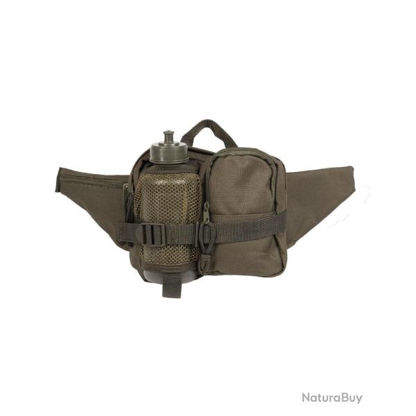 Sacoche de ceinture Mil-Tec en polyester enduit PVC avec bouteille - Vert olive