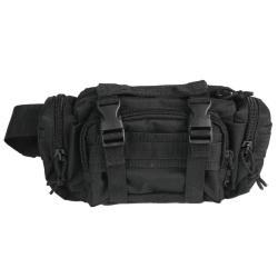 Sacoche de ceinture modulaire Mil-Tec en polyester 600D enduit - Noir