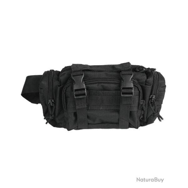 Sacoche de ceinture modulaire Mil-Tec en polyester 600D enduit - Noir