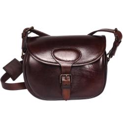 Sacoche Mil-Tec en cuir de buffle 27,5 x 12 x 18 cm - Marron