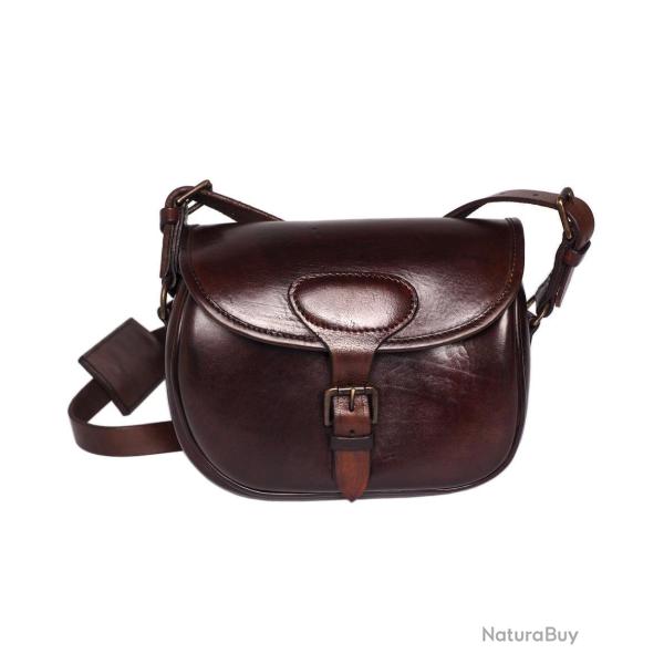 Sacoche Mil-Tec en cuir de buffle 27,5 x 12 x 18 cm - Marron