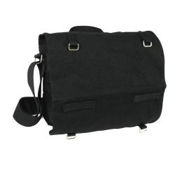Sacoche Mil-Tec type Bundeswehr en coton 33 x 23 x 11 cm - Noir