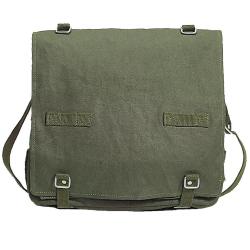 Sacoche Mil-Tec type Bundeswehr en coton 33 x 23 x 11 cm - Vert olive