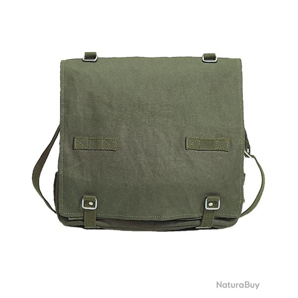 Sacoche Mil-Tec type Bundeswehr en coton 33 x 23 x 11 cm - Vert olive