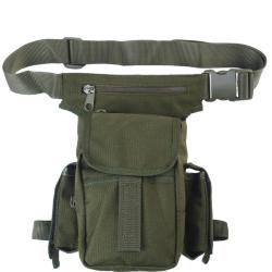 Sacoche modulaire Mil-Tec Multi Pack en polyester d&eacute;perlant - Vert olive
