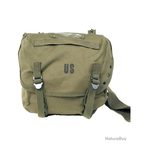 Sacoche type US M67 Mil-Tec en coton 33 x 23 x 11 cm - Vert olive