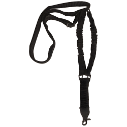 Sangle d'arme 1 point Mil-Tec Tactical Bungee polyester enduit - Noir