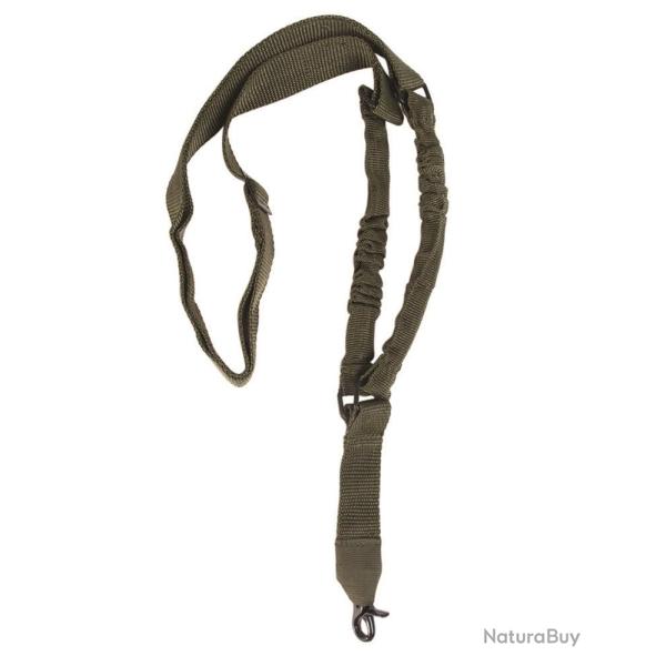 Sangle d'arme 1 point Mil-Tec Tactical Bungee polyester enduit - Vert olive