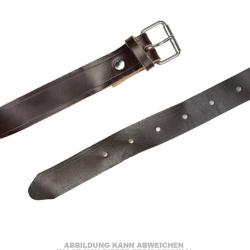 Sangle d'arrimage est-allemande en cuir de 25 mm d'occasion - Marron