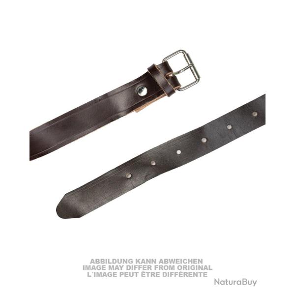 Sangle d'arrimage est-allemande en cuir de 25 mm d'occasion - Marron