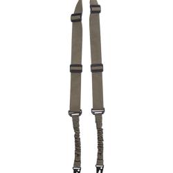 Sangle pour arme Mil-Tec Bungee 2 Points - Vert olive