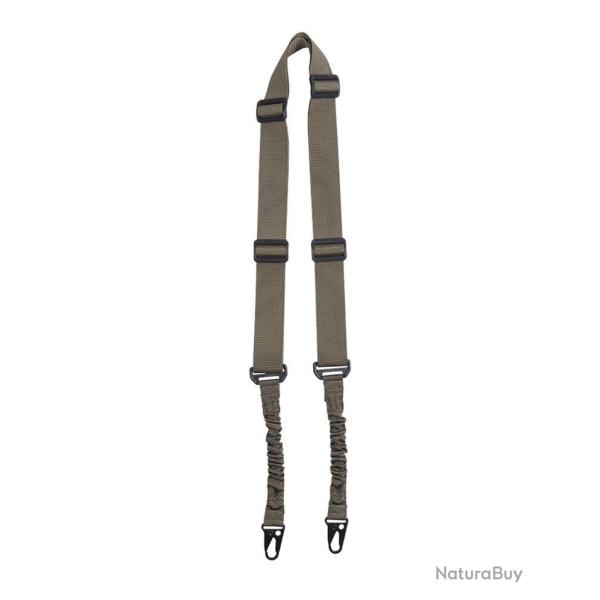 Sangle pour arme Mil-Tec Bungee 2 Points - Vert olive