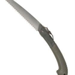 Scie pliante Mil-Tec lame 18 cm en acier au carbone - Vert olive