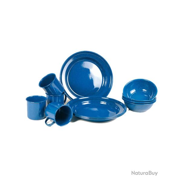 Service de table �maill� Mil-Tec 12 pi�ces - Bleu