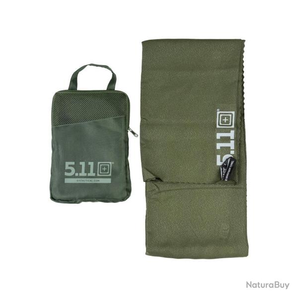 Serviette de toilette 5.11 Tactical en microfibre pour hygi�ne - Ranger Green