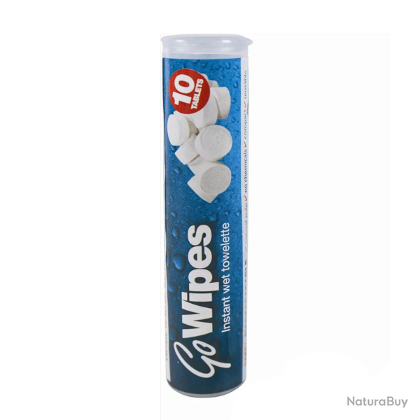 Serviette d�shydrat�e Go Wipes BCB - Blanc