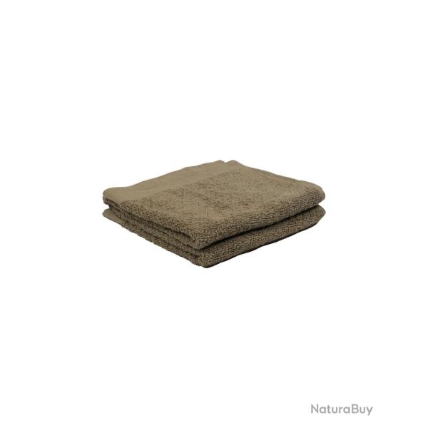 Serviette �ponge type Bundeswehr Mil-Tec 100 % coton - Vert olive