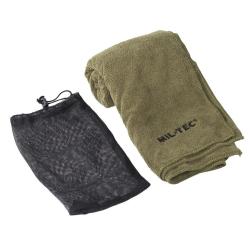 Serviette microfibre Mil-Tec 120 x 60 cm s&eacute;chage rapide - Vert olive