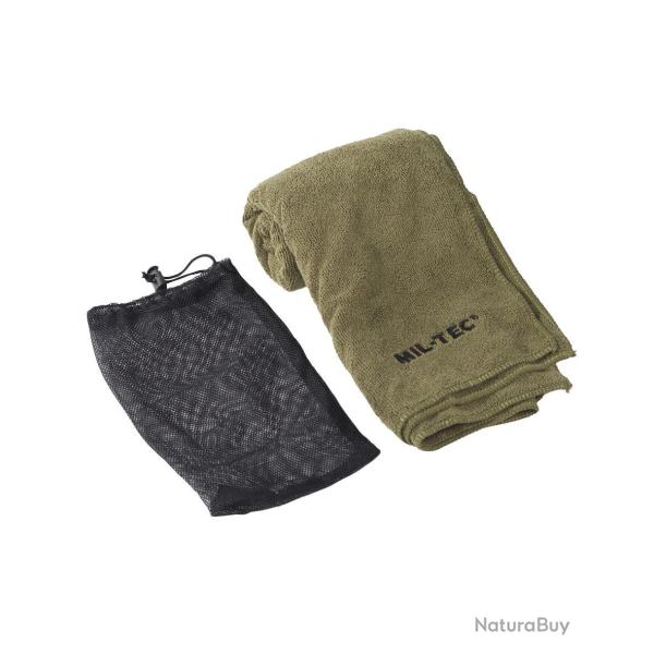 Serviette microfibre Mil-Tec 120 x 60 cm s�chage rapide - Vert olive