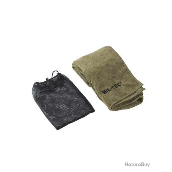 Serviette microfibre Mil-Tec 80 x 40 cm s�chage rapide - Vert olive