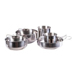 Set de cuisson Mil-Tec en acier inoxydable 5 pi&egrave;ces 495 g - Autre