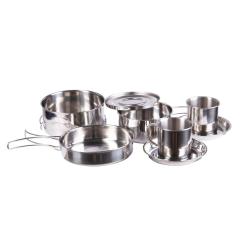Set de cuisson Mil-Tec en acier inoxydable 8 pi&egrave;ces 488 g - Autre
