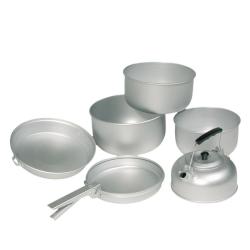 Set de gamelles Mil-Tec en aluminium : 3 casseroles, po&ecirc;le - Autre