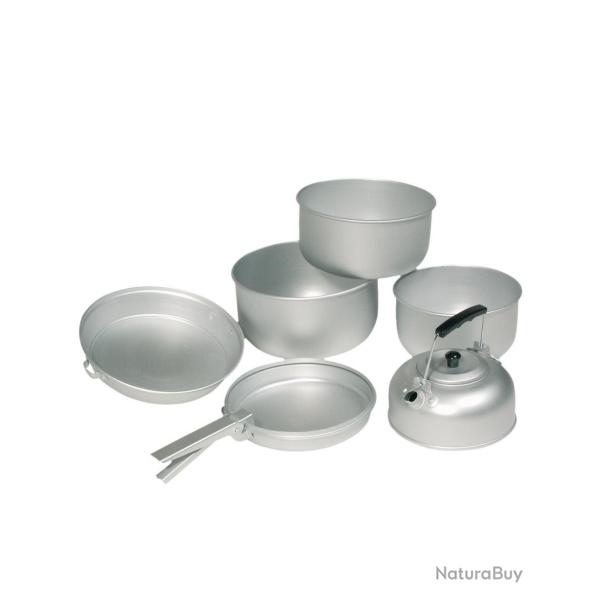Set de gamelles Mil-Tec en aluminium : 3 casseroles, po�le - Autre