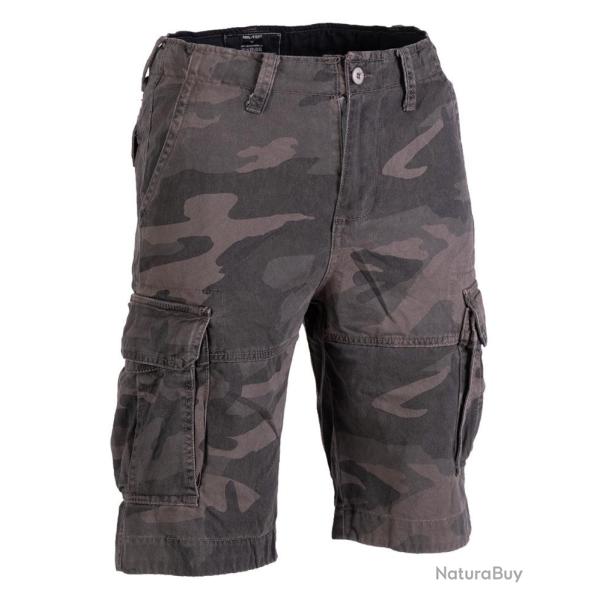 Short de combat type US Mil-Tec en coton - Urban noir / 3XL