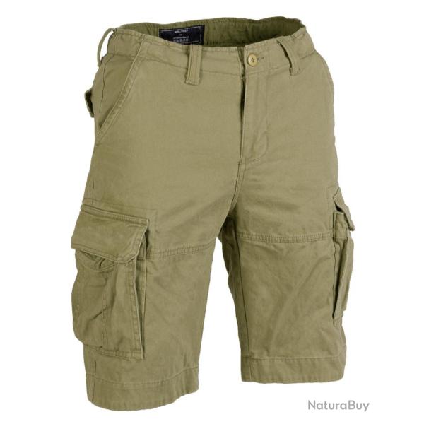 Short de combat type US Mil-Tec en coton - Vert olive / 3XL