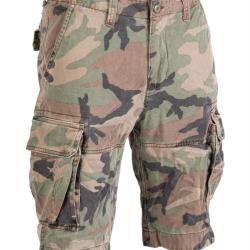 Short de combat type US Mil-Tec en coton - Woodland / XL