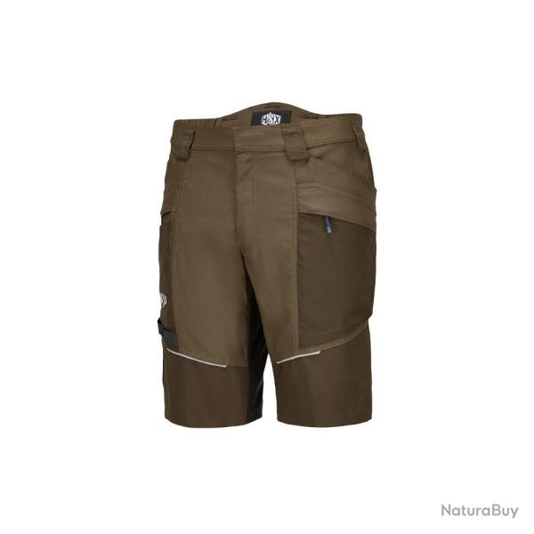Short de travail Haix Work Shorts polyamide CORDURA COOLMAX - Marron / Bois / 52