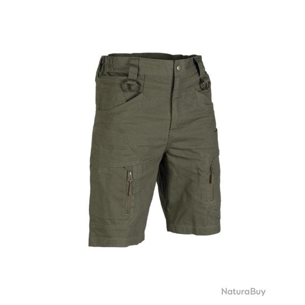 Short Mil-Tec Assault coton 100 % Ripstop avec poches cuisse - Vert olive / 3XL