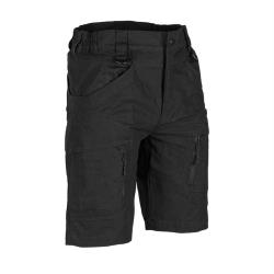 Short Mil-Tec Assault coton 100 % Ripstop avec poches cuisse - Noir / 3XL