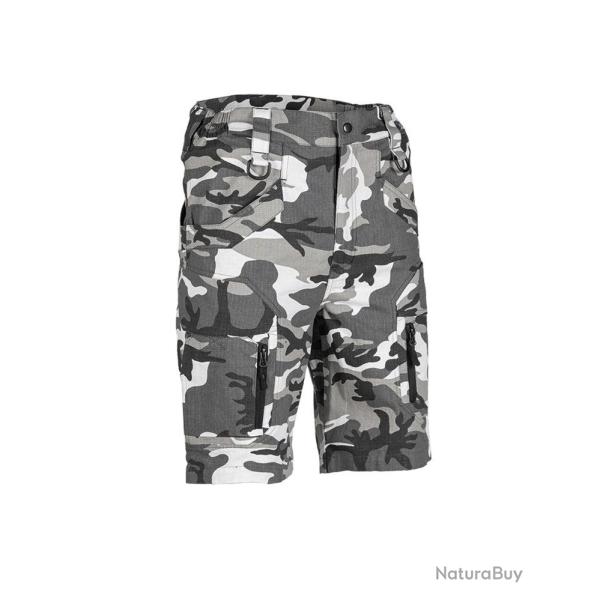 Short Mil-Tec Assault coton 100 % Ripstop avec poches cuisse - Urban / 3XL