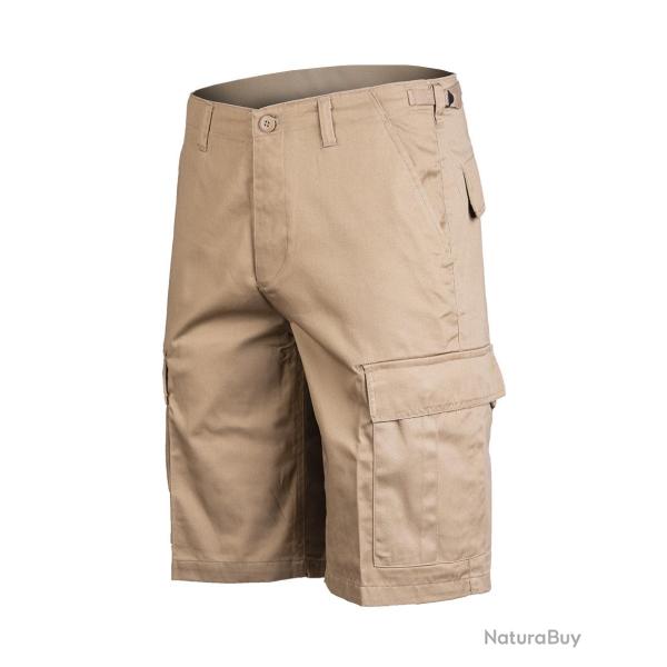 Short tactique Mil-Tec en polycoton 80/20 avec six poches - Beige / XL